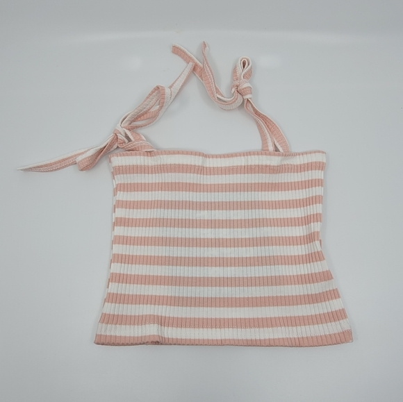 Buy 2 get 1 free - Girl 3-4 years old Ribbed Sleeveless Blush Pink Top Set - Picture 2 of 3
